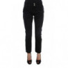Jeans slim fit slouchy in cotone nero - W26