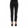 Jeans in denim corto Capri in cotone nero - W28