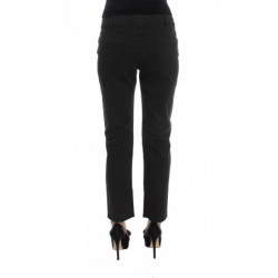 Jeans in denim corto Capri in cotone nero - W28
