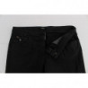 Jeans in denim corto Capri in cotone nero - W28