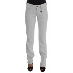 Jeans bootcut slim fit in cotone grigio - W26