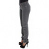 Jeans in velluto a coste super slim di cotone grigio - W25