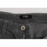Jeans in velluto a coste super slim di cotone grigio - W25