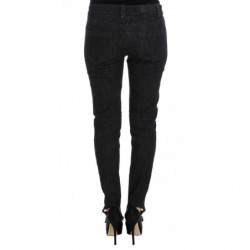 Jeans slim fit in denim di cotone blu - IT44-L