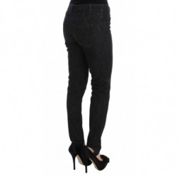 Jeans slim fit in denim di cotone blu - IT44-L
