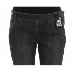 Jeans slim fit in denim di cotone grigio - IT46-XL