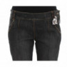 Jeans slim fit in denim di cotone grigio - IT46-XL
