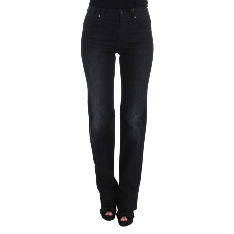 Jeans bootcut slim fit in misto cotone blu - W26
