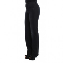 Jeans bootcut slim fit in misto cotone blu - W26