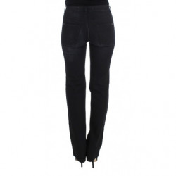 Jeans bootcut slim fit in misto cotone blu - W26