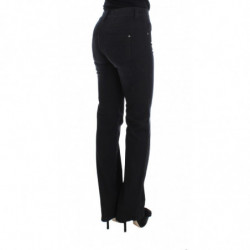 Jeans bootcut slim fit in misto cotone blu - W26
