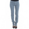 Jeans bootcut slim fit in misto cotone blu - W28