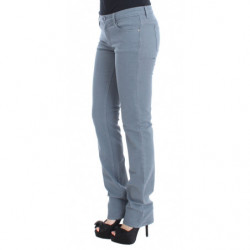 Jeans bootcut slim fit in misto cotone blu - W28
