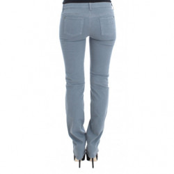 Jeans bootcut slim fit in misto cotone blu - W28