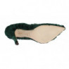 Décolleté in pelle di pelliccia di agnello verde Xiangao - EU40/US9.5
