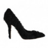 Décolleté in pelle di pelliccia di agnello Xiangao nera - EU40/US9.5