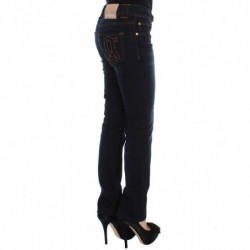 Jeans slim fit in cotone lavato blu - W26
