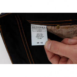 Jeans slim fit in cotone lavato blu - W26