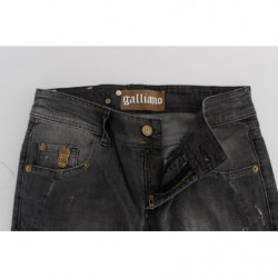 Jeans elasticizzati slim fit in misto cotone lavaggio grigio - W26