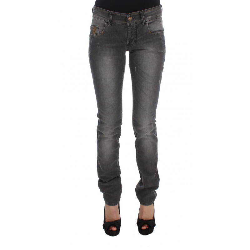 Jeans elasticizzati slim fit in misto cotone lavaggio grigio - W25