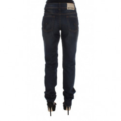 Jeans Boyfriend Fit in misto cotone lavato blu - W26
