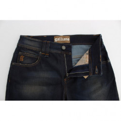 Jeans Boyfriend Fit in misto cotone lavato blu - W26