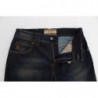 Jeans Boyfriend Fit in misto cotone lavato blu - W26