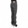 Jeans dal taglio dritto strappati in cotone lavato grigio - W26