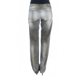 Jeans Boyfriend vestibilità ampia in misto cotone grigio - W26