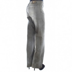 Jeans Boyfriend vestibilità ampia in misto cotone grigio - W26