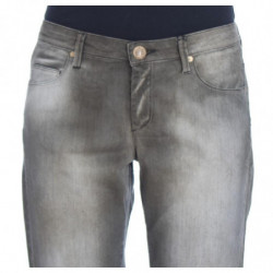 Jeans Boyfriend vestibilità ampia in misto cotone grigio - W26