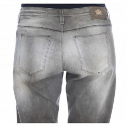 Jeans Boyfriend vestibilità ampia in misto cotone grigio - W26