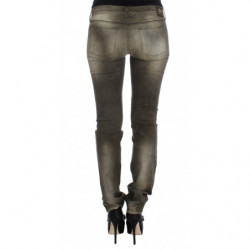 Jeans slim fit in misto cotone lavaggio grigio - W26