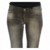 Jeans slim fit in misto cotone lavaggio grigio - W26