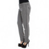 Pantaloni casual dal taglio dritto in cotone grigio - IT44-L