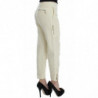 Pantaloni cargo corti capri in cotone beige - IT38-XS