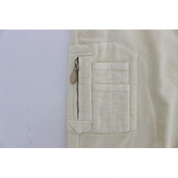 Pantaloni cargo corti capri in cotone beige - IT38-XS