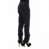 Pantaloni vestibilità casual in misto cotone blu - IT40-S