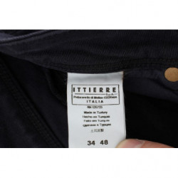 Pantaloni vestibilità casual in misto cotone blu - IT40-S