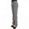 Pantaloni casual in cotone a quadretti bianchi neri - IT42-M