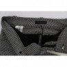 Pantaloni casual in cotone a quadretti bianchi neri - IT42-M