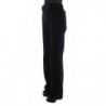 Pantaloni a gamba dritta in cotone velluto nero - IT42-M