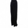 Pantaloni a gamba dritta in cotone velluto nero - IT42-M
