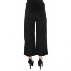 Pantaloni bootcut Capri in cotone e velluto nero - IT40-S
