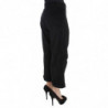 Pantaloni bootcut Capri in cotone e velluto nero - IT40-S