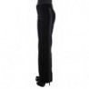 Pantaloni Bootcut in viscosa di velluto a righe nere - IT40-S