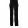 Pantaloni Bootcut in viscosa di velluto a righe nere - IT40-S