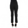 Pantaloni cropped Capri in misto cotone nero - IT40-S