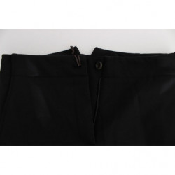 Pantaloni cropped Capri in misto cotone nero - IT40-S