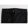 Pantaloni dalla vestibilità regolare in misto cotone nero - IT42-M
